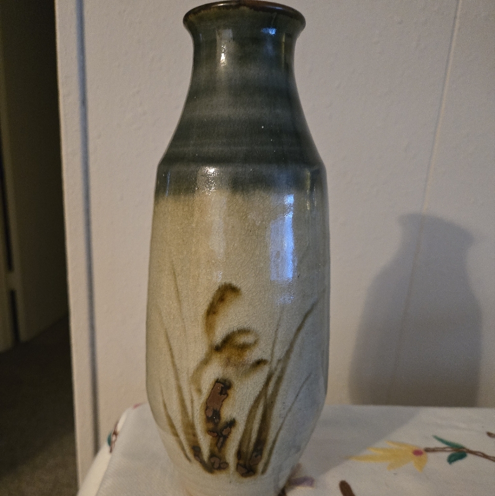 Vintage Otagiri Style Takahashi Stoneware Vase